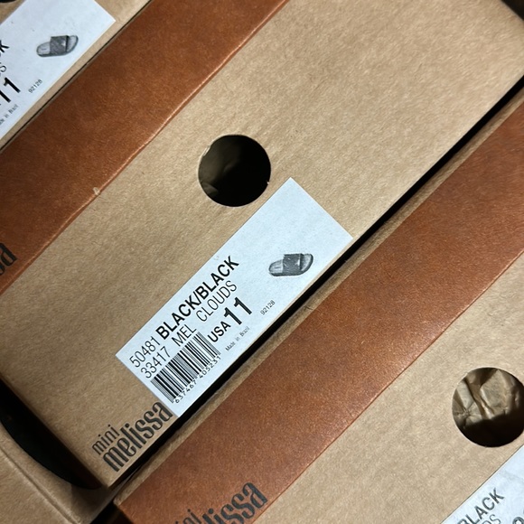 Mini Melissa Black Cloud Slide - Picture 4 of 4